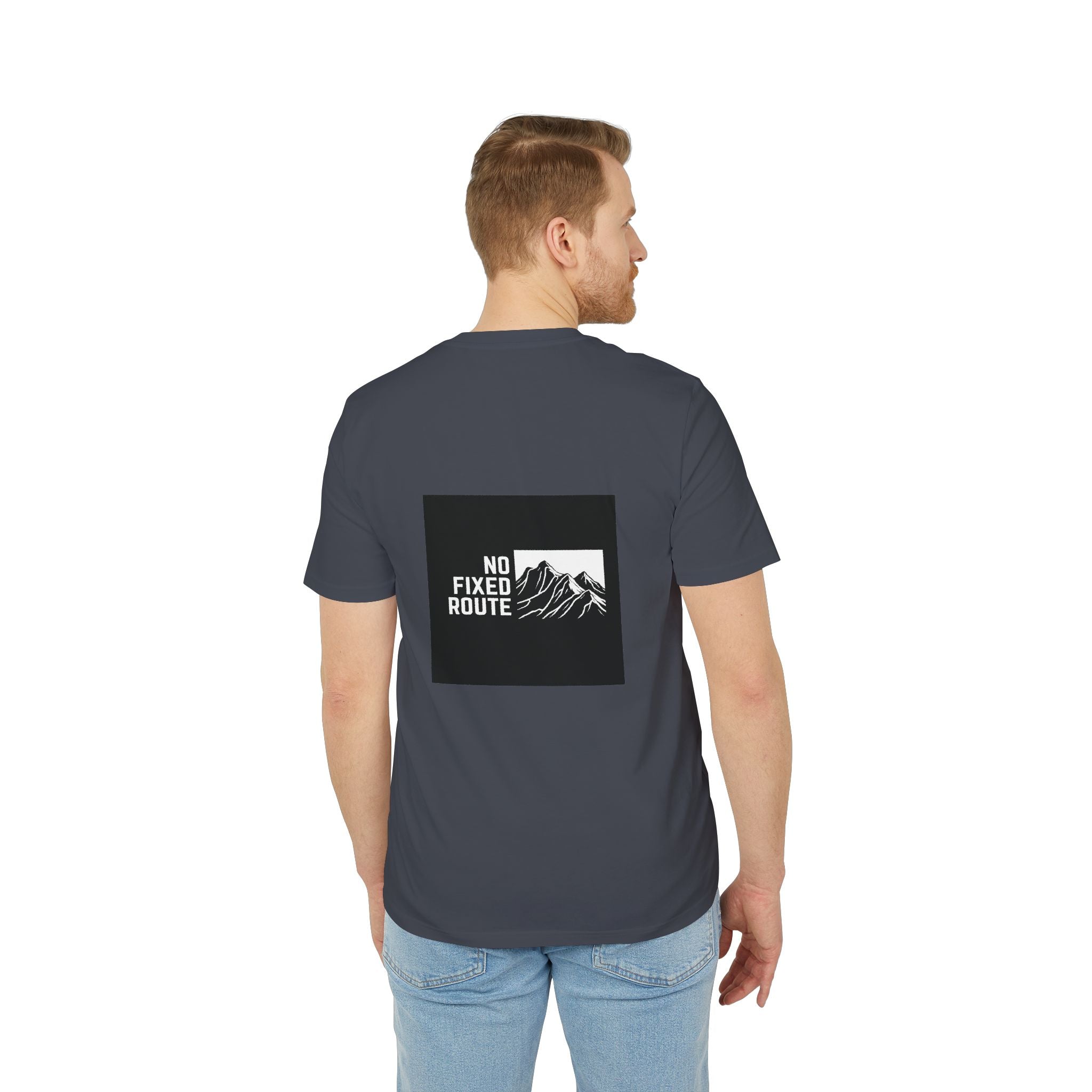 No Fixed Route Tee Ink Grey