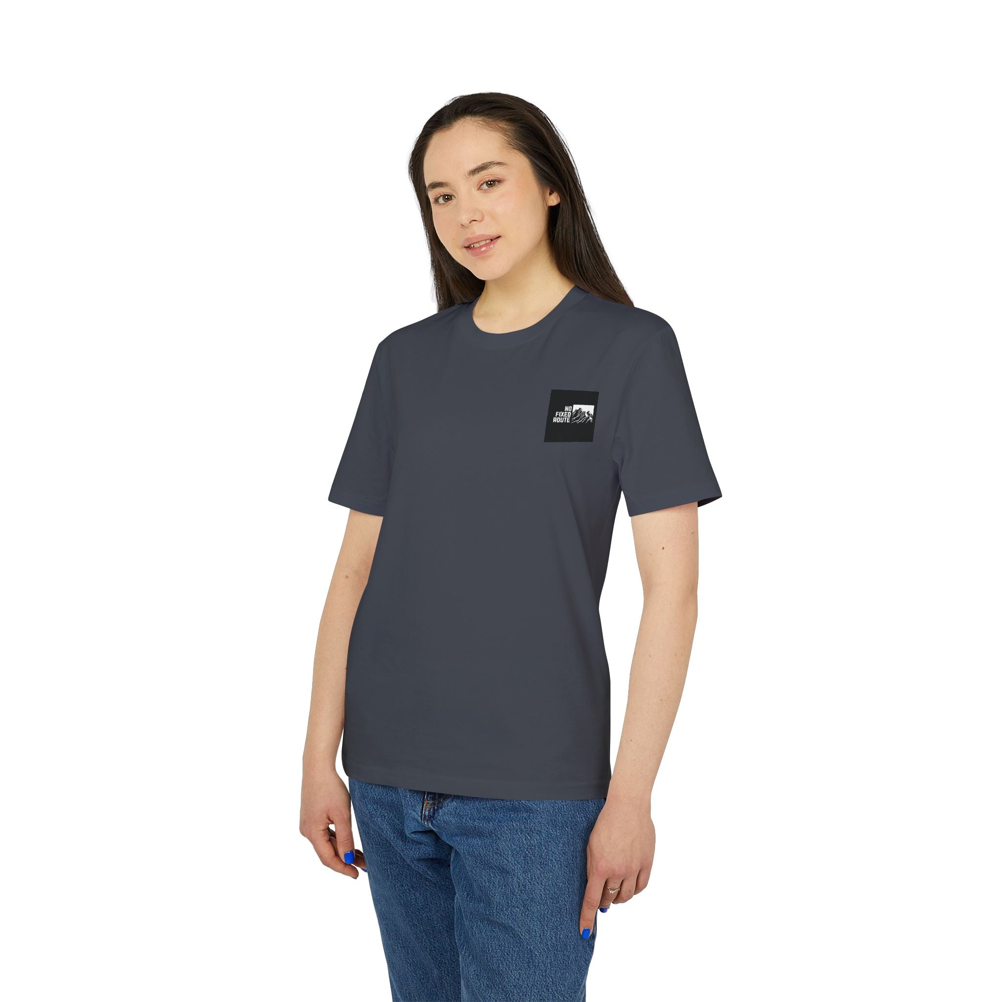 No Fixed Route Tee Ink Grey