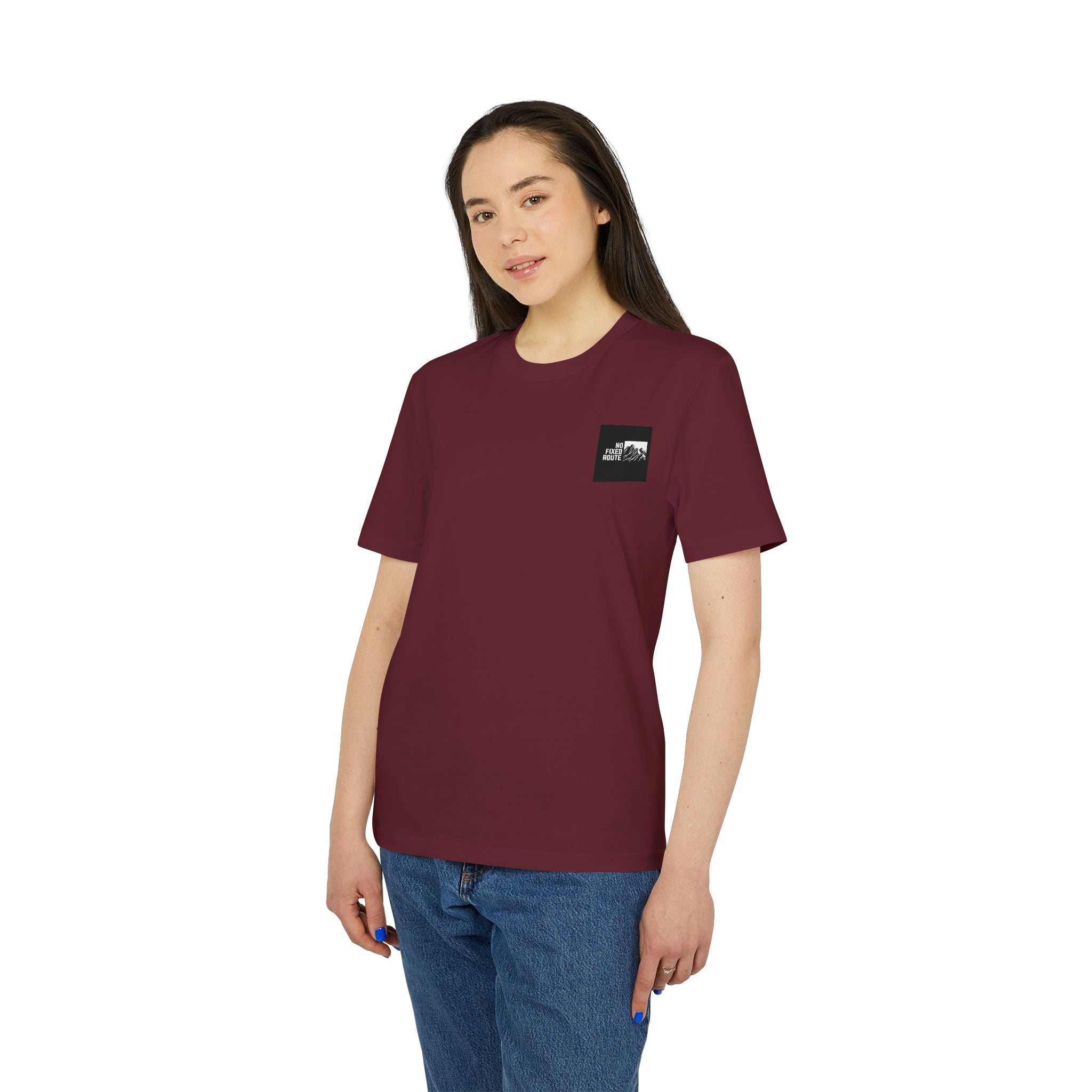 No Fixed Route Tee Burgundy