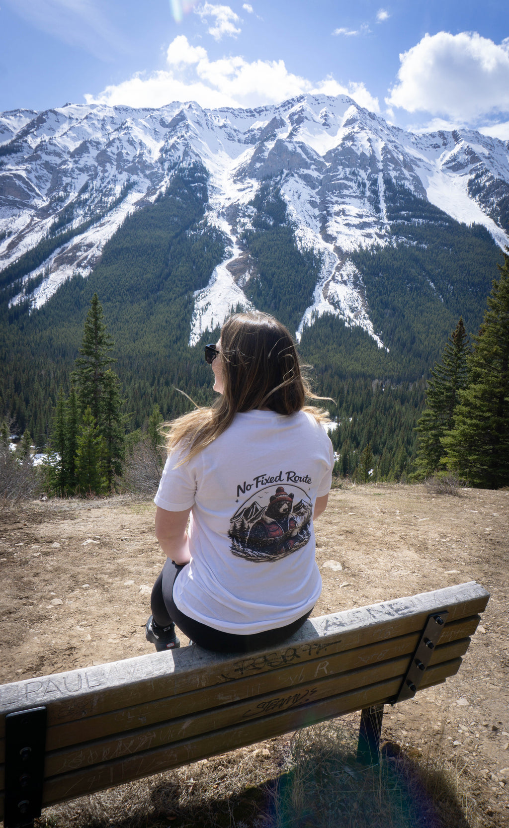 MORNING COFFEE BEAR WHITE TEE